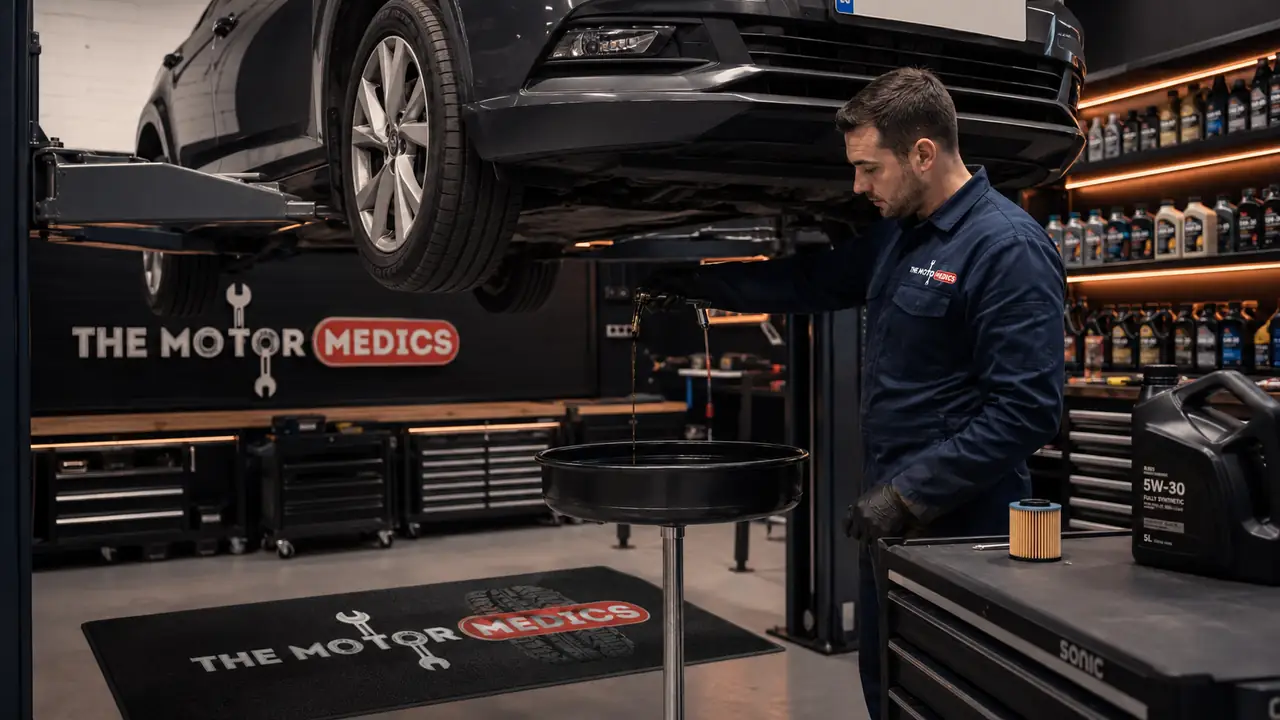 Vehicle servicing in a workshop